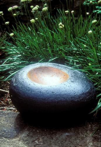 contemporary garden ceramics, bird bath