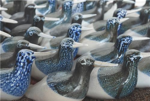 Flock of Birds, pottery, Hanne Westergaard