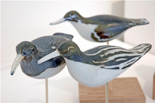 Ceramic birds, Waders, Hanne Westergaard